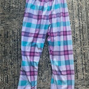 Place Purple and Blue Pajama Bottoms Cozy Plaid Design